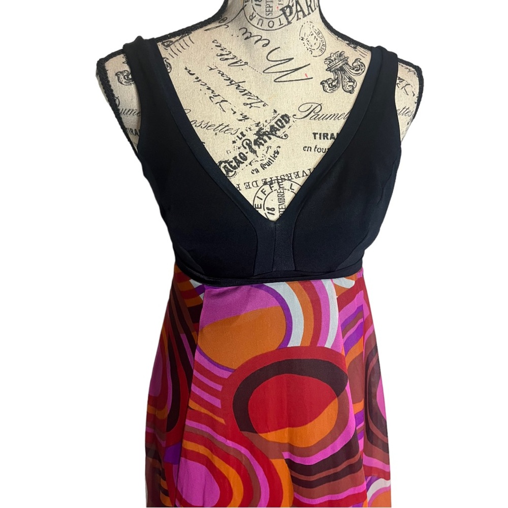 Vintage Psychedelic Disco Dress - Picture 2 of 12